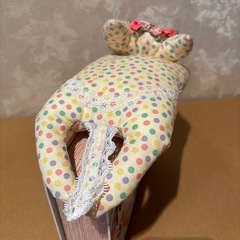 ねこぬいぐるみ ドット柄 着物作家ハンドメイドの画像