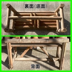 屋外用 木製ベンチ(鉢置き)の画像