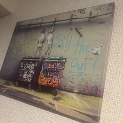 バンクシー　　キャンバスアートの画像