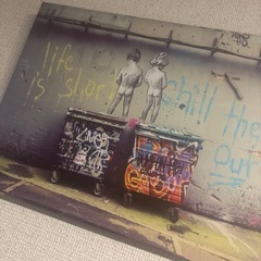 バンクシー　　キャンバスアートの画像