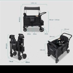 4人乗りベビーカー　ワンダーフォールド　W4の画像