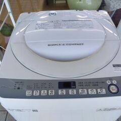 大容量7kg　2018年極上美品　超お勧めお買い得　高級タイプで高性能　シャープ　洗濯機の画像