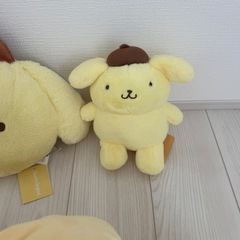 4点セット❗️ポムポムプリンセット ぬいぐるみ 抱き枕 枕カバー クッションの画像