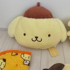4点セット❗️ポムポムプリンセット ぬいぐるみ 抱き枕 枕カバー クッションの画像