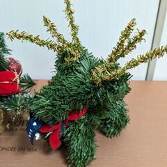 クリスマスツリー トナカイ 装飾 ミニサイズ 卓上の画像