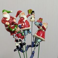 サンタクロース クリスマス ガーデンピックの画像