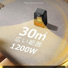 ✨新品✨【3D疑似炎】セラミックファンヒーター 電気ストーブ 省エネ PSE認証済み 軽量の画像