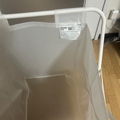 IKEA ランドリーバスケット　折りたたみ　美品の画像