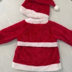 帽子付き❗️バースデイ サンタコスチューム リボン 90の画像