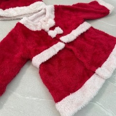 帽子付き❗️バースデイ サンタコスチューム リボン 90の画像