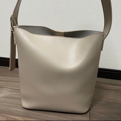 自立型ショルダーバッグ　ライトベージュの画像