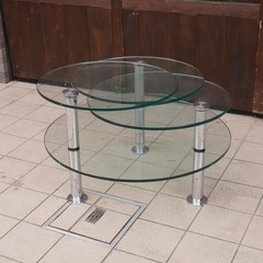 ロナルドシュミット　ガラステーブルの画像