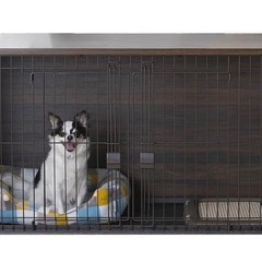 ナチュラルファニチャーペットサークル NFPC-1200」ダークブラウンの画像