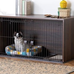 ナチュラルファニチャーペットサークル NFPC-1200」ダークブラウンの画像