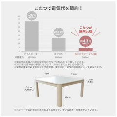 天板なし　こたつ！　中古　ユアサ KCK-750M こたつ テーブル 正方形　軽量の画像