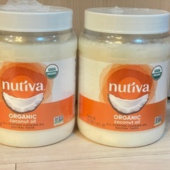 【新品未開封】iHerb人気No.1 Nutiva ココナッツオイル 1.6L 特大サイズ（無臭タイプ）2個セットの画像