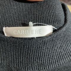 CARRIEREケーブル デザイン 使える ニット セットアップ ブラック L 新品 未使用 レディース 黒の画像