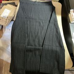 CARRIEREケーブル デザイン 使える ニット セットアップ ブラック L 新品 未使用 レディース 黒の画像