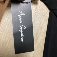 Anne Coquine アンコキーヌ 強熱 カットソー 2Way マキシ ワンピース 新品 未使用 ブラック Lの画像