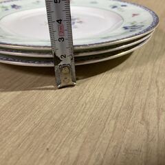 Wedgwood ウエッジウッド 皿 花柄 約18cm 3枚セット プレート 洋食器 花柄 食器 アンティークの画像