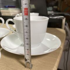 ノリタケ Noritake ティーカップ 4個 プレート6枚 ミルクポット セット ソーサー カップ ホワイト コーヒーカップの画像