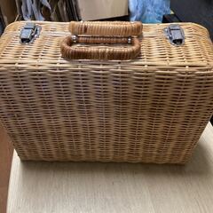 詳細不明 藤 ラタン バスケットの画像