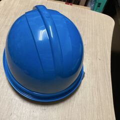 詳細不明 工事 ヘルメット 青 現場 作業用ヘルメット 飛来の画像