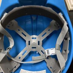 詳細不明 工事 ヘルメット 青 現場 作業用ヘルメット 飛来の画像