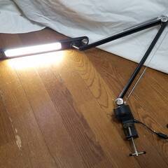 wasser 39 LED クランプライト 無段階調光 デスクライト 卓上ライト ブラック　本体のみ（ACアダプター無し） 動作確認済みの画像