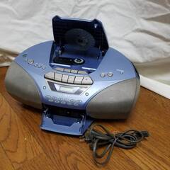 SONY ソニー CDラジカセ CFD-S250 ブルー　動作確認済み（CD再生不可）　ジャンクにての画像