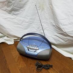 SONY ソニー CDラジカセ CFD-S250 ブルー　動作確認済み（CD再生不可）　ジャンクにての画像