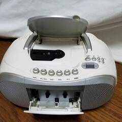 Auclio Comm CDラジオ カセットレコーダー RCD-640N-S　動作確認済みの画像