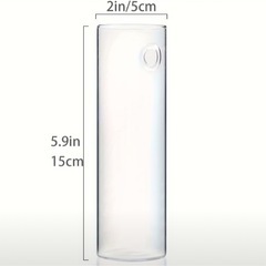 ガラス　シリンダー　花瓶　水さし　水耕栽培　植物の画像