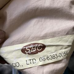 羽毛 掛け布団 ダウン10 フェザー 90 汚れ、記名有り 薄手 夏掛け？の画像