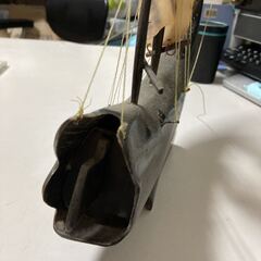 水牛 角 帆船 船 置物 工芸品 オブジェ アンティーク インテリア 飾りの画像