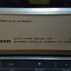 Pioneer パイオニア プライベートコンポ カセットデッキ CT-X8W 通電OK 再生不可のためジャンクにての画像