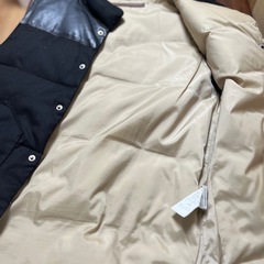 Journal Standard ダウンベスト ブラック　一部牛革　Mの画像