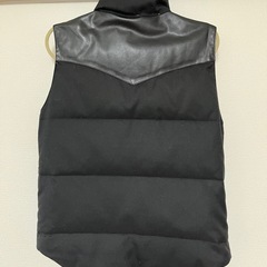 Journal Standard ダウンベスト ブラック　一部牛革　Mの画像