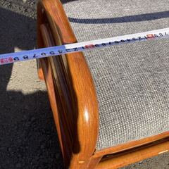 腰掛け 椅子 藤 ラタン ヴィンテージ イス チェア レトロの画像