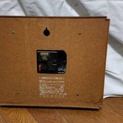 CITIZEN シチズン 掛時計 柱時計 木製 木枠 RHYTHM QUARTZ 動作確認済みの画像