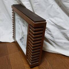 CITIZEN シチズン 掛時計 柱時計 木製 木枠 RHYTHM QUARTZ 動作確認済みの画像