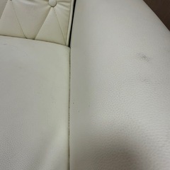 ソファー　革　白の画像