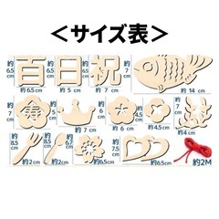 100日祝い木製レターバナーの画像