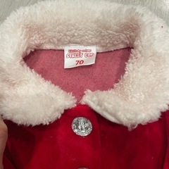 女の子サンタ服　　70cmの画像