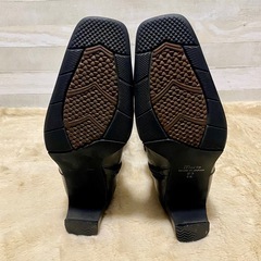 Marie femme ロングブーツ 黒 23cm EE 本革 スクエアトゥの画像