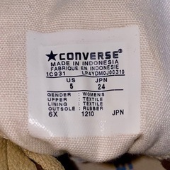 CONVERSE コンバース オールスター スニーカー ロングブーツ 24cmの画像