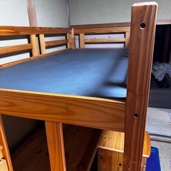 木製のロフトベット　収納もたくさん！　の画像