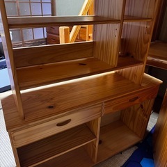 木製のロフトベット　収納もたくさん！　の画像