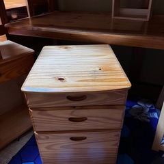 木製のロフトベット　収納もたくさん！　の画像