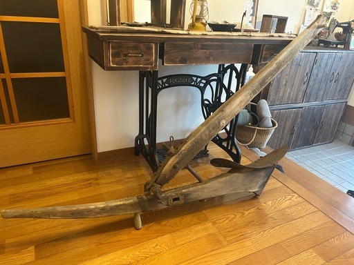 レトロ! 農機具 当時もの イ式深耕犁 耕具 鍬 犁 古民具 骨董 強粘土